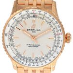 BREITLING Navitimer Automatic 41MM Cream Dial 18K Rose Gold Men's Watch
